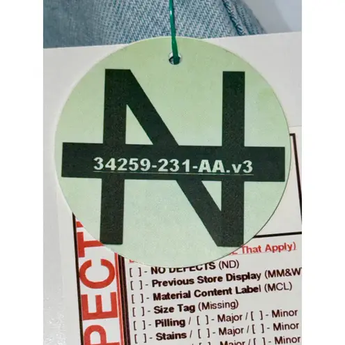 Abercrombie & Fitch  The Loose Short High Rise Blue Denim Jean Shorts Size 23 000 - Image 7