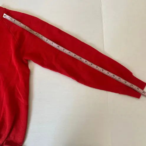 Vintage 1987 Screen Stars Berry Merry Christmas red holiday sweatshirt Sz Small
