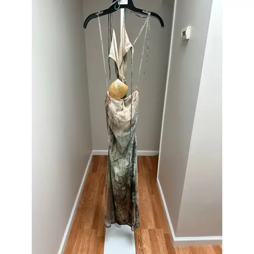 Jaded London Vida Backless Maxi Dress Shell Small