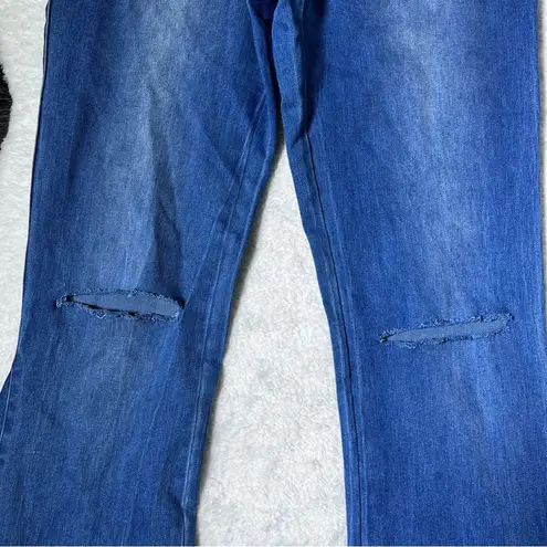 Newbury Kustom Ripped Bellbottom Flare Jeans