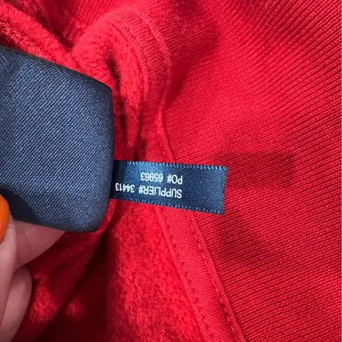🌟RALPH LAUREN SPORT🌟 ZIP UP STAND COLLAR POLO LOGO SWEATSHIRT JACKET RED SZ XL