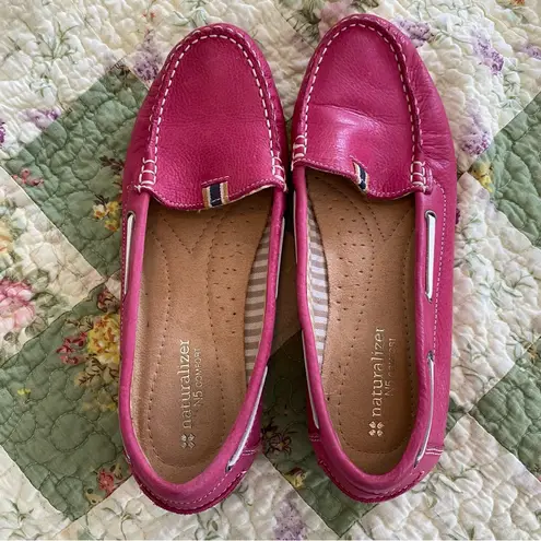 Naturalizer The Hanover Loafer Moccasin Shoes in Pink Sz 8M