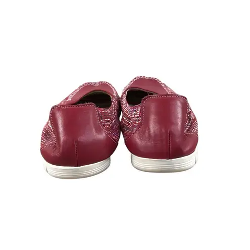 SAS Sunny Slip On Leather Loafer Women 9N Red/Rainbow Everyday Comfort Made USA Red Size 9