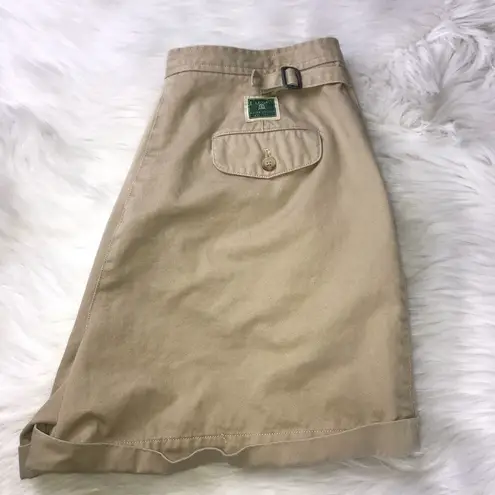 Ralph Lauren Lauren  Vintage High Waisted Khaki Shorts Sz 14