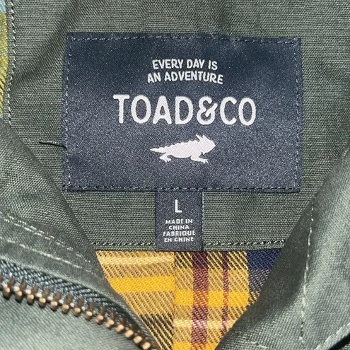 Toad & Co Tangerine Falls Organic Cotton Jacket Parka Green Beetle Large