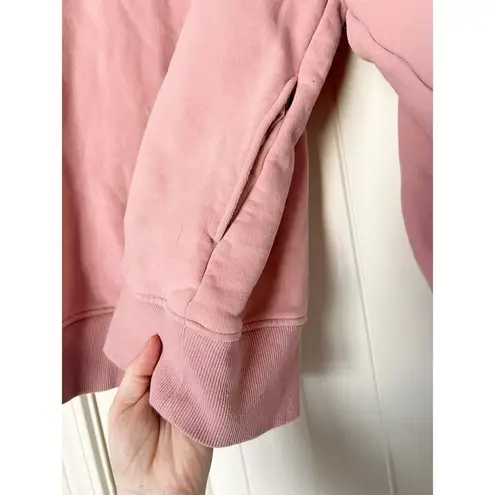 LIT Active Whisper Oversized Turtleneck Sweatshirt Pink Size XS