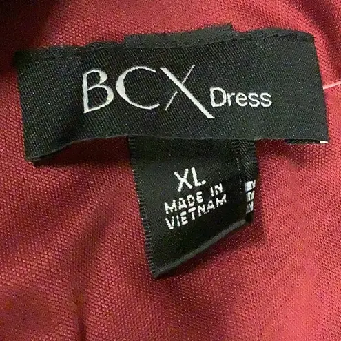 BCX Wine Dress Size X-Large Wine Color New With Tags