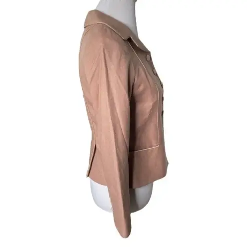 Rebecca Taylor Wool and Silk Blazer Dusty Rose Size 4