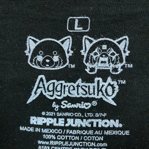 Sanrio Aggretsuko Rockin Out by  Anime Tee L