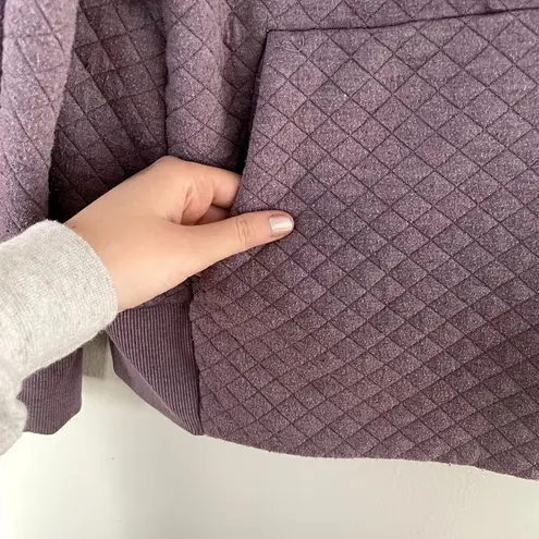 GreenTea purple pullover sweatshirt pockets thick warm fleece women size XL