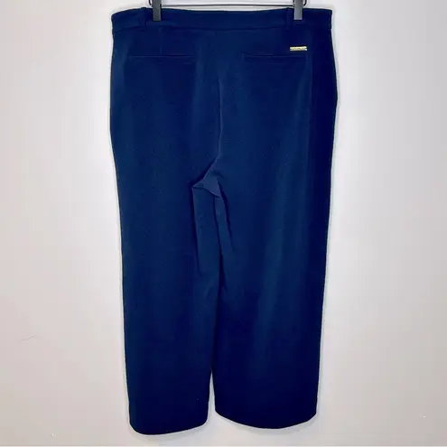 Michael Michael Kors Women’s Wide Leg Cropped Navy Blue Pants Size 14