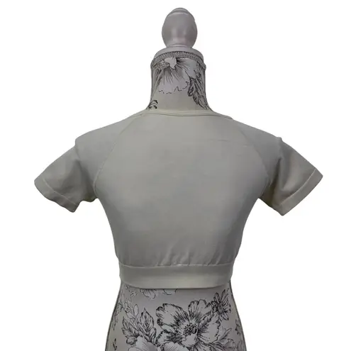 Seamless Crop Top Short Sleeve Size S