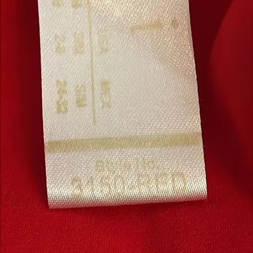 Baci Red Satin Black Lace Chemise Plunging Neckline Womens Size S/M 3150