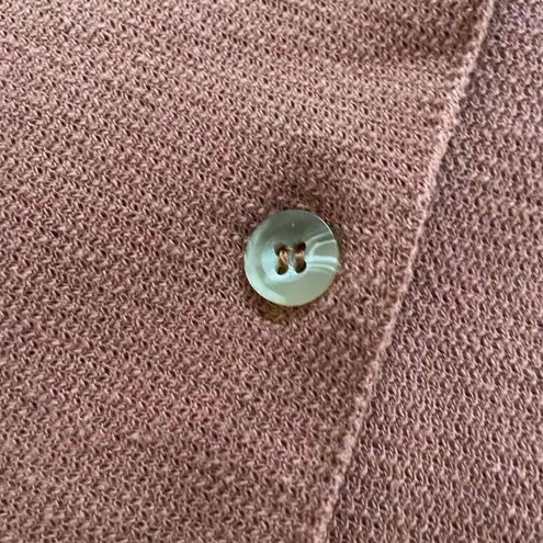 Vintage 90s MJ Carroll Terracotta Short Sleeve Button Front Shirt S Brown