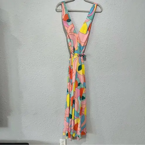 STAUD The Kai Dress in Citrus Kaleidoscope