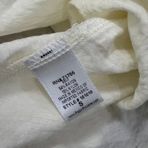 Robin Piccone Women's Off-White Swim Cover-Up Tunic Size S