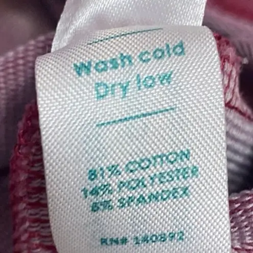 Marine layer Women's Pink Red Crewneck Long Sleeve Sweatshirt Sweater Top Size S