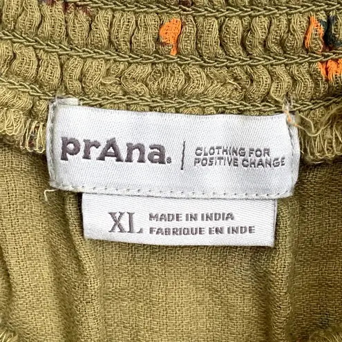 prAna NWT Little Palm Tie Cami in Sweet Grass Meadow