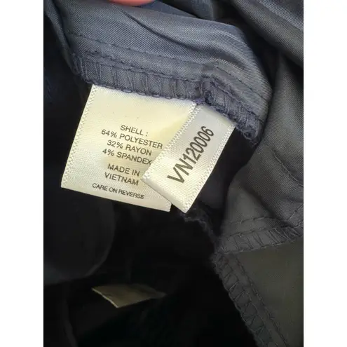 NY & Co New York Company Womens Pants Sz 2 Tall Navy Blue Dress NEW