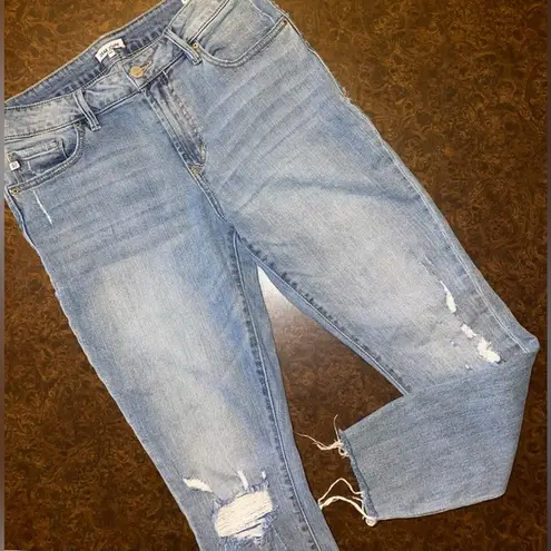 Dear John  Gisele Distressed High Waisted Skinny Jeans - size 30