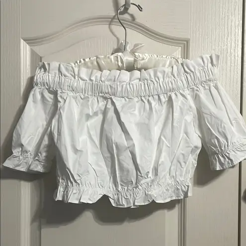 English Factory 💖 NWT White Poplin Crop Top*