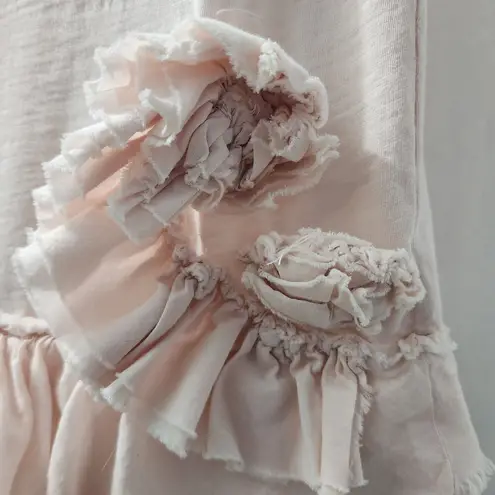 J.Crew J.‎ Crew Tank Top XS Pink Ruffled With Flower