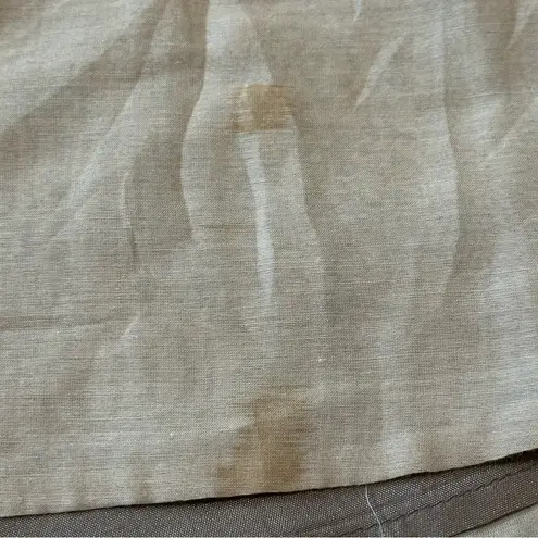 Reiss Women’s Size 12 Taupe Beige Silk Pleated Eris Mini Skirt