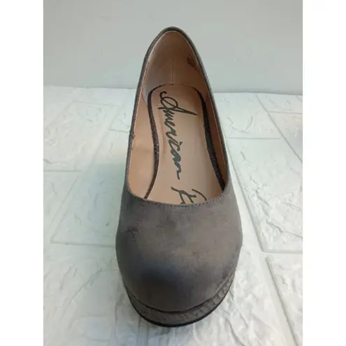 American Rag Cie Women's Grey Heels Shoes Upper Textile Heel 3.5" Size 5.5 Gray