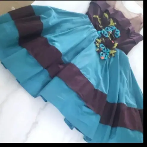 Betsey Johnson dress w petticoat ( unworn) vintage 80’s 90’s vintage Blue Size XS