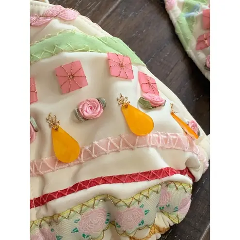 Vix Paula Hermanny Vintage Rare ViX by Paula Hermanny Hand Beaded 2 Piece Bikini Set Bathing Suit S