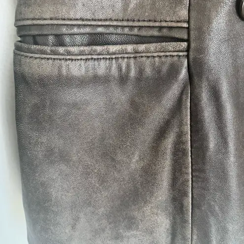 Classiques Entier Vintage Distressed Leather Women’s Blazer Jacket Size Small