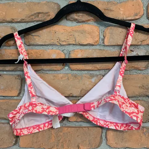 Gap Love by  Women's Floral Print Unlined Wireless‎ Triangle Bralette Pink Size S