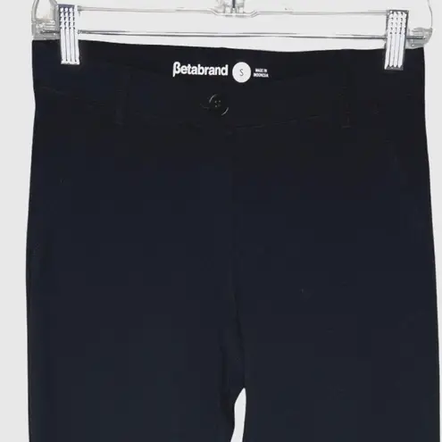 Betabrand Pants Women Small Black Classic Straight Leg Ponte Knit Work Yoga Pant