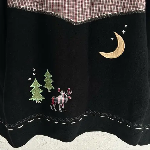 Coldwater Creek Y2K Wool Jacket Embroidered Whimsigoth Cottagecore Christmas