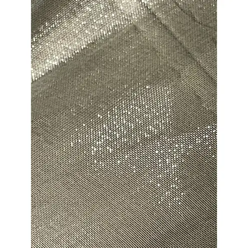 Boutique Metallic Silver Floral Button Frock Scarf Wrap 70"