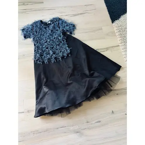 Byer California Y2K Byer Tulle Black AlIen Satin Skirt Waist 27" Small Goth wimsygoth Withcy