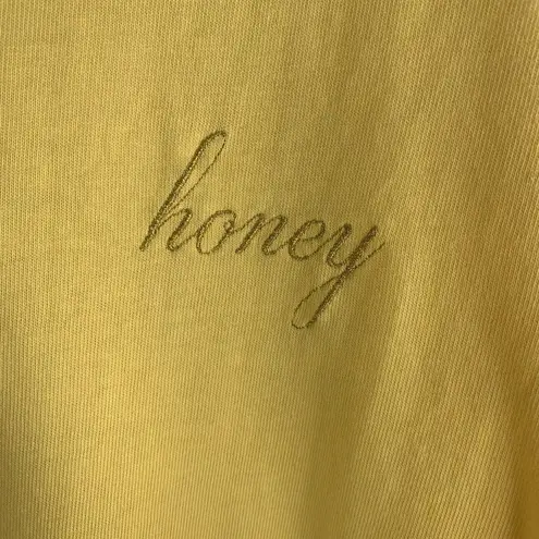 Brandy Melville  John Galt Camila Yellow Honey Crop Long Sleeve T-Shirt One Size