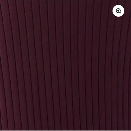 Ripe Maternity Nella Nursing Dress XL Long Sleeve Ribbed Stretch Burgundy Red