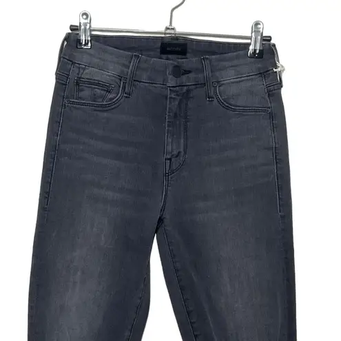 Mother Jeans The Looker Ankle Fray Jeans Burning Out Lanterns Faded Black New 24