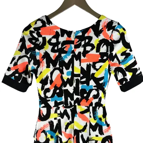 Marilyn Monroe | | Grafitti Pattern Short Sleeve Rockable Scoop Neck Dress