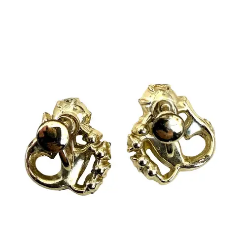 Vintage Aurora Borealis Rhinestone screw back Earrings