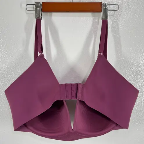 Maidenform Wireless Comfort Bra T-Shirt Everyday Support Purple 3XL Wire- Free