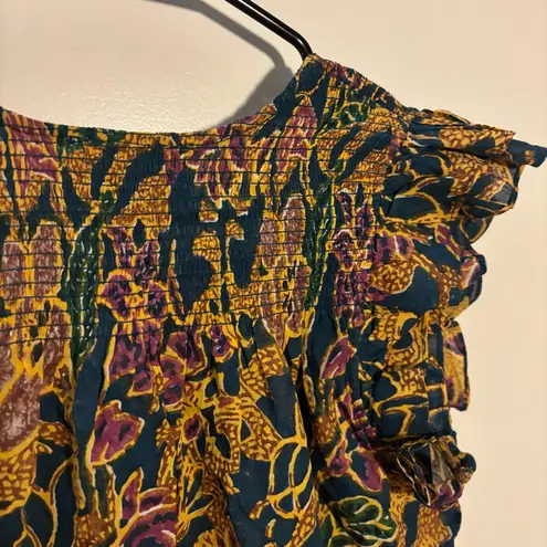 Cleobella Chloe Floral Blouse | S (Fits M) | Boho Western Coastal Organic Cotton