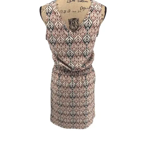 KAVU  Ensenada‎ Earth Deco Sun Dress Sz S Sleeveless V-Neck Travel Outdoor Active