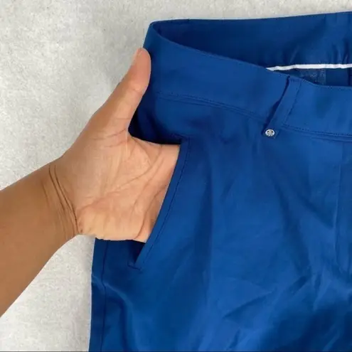 Lady Hagen Flat Front Lightweight Stretch Midi Shorts Performance Wear Size 4