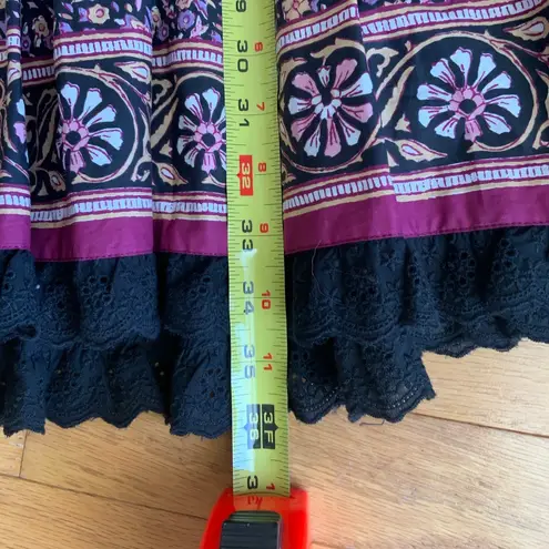 Hunter Bell  NYC Carter High-Neck Floral Mini Dress with Lace