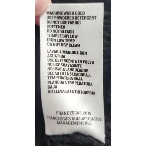 AUDREY PARKS Sweater Womens Size XS Black Knitted Pullover Soft Minimalist Chic