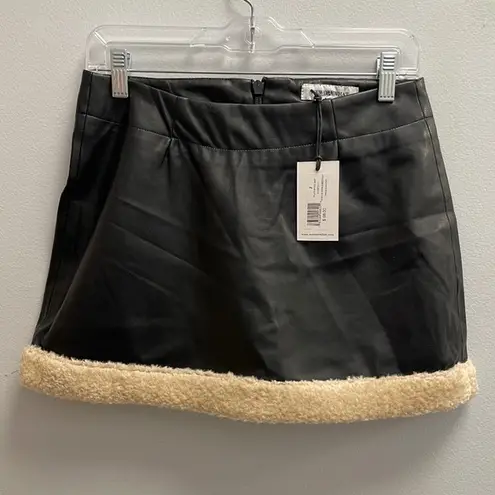 We Wore What Faux Fur Mini Skirt - Size 2 - Preowned