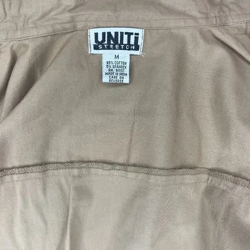 Uniti Stretch Sz M Brown Long Sleeve Form Fitting Size M