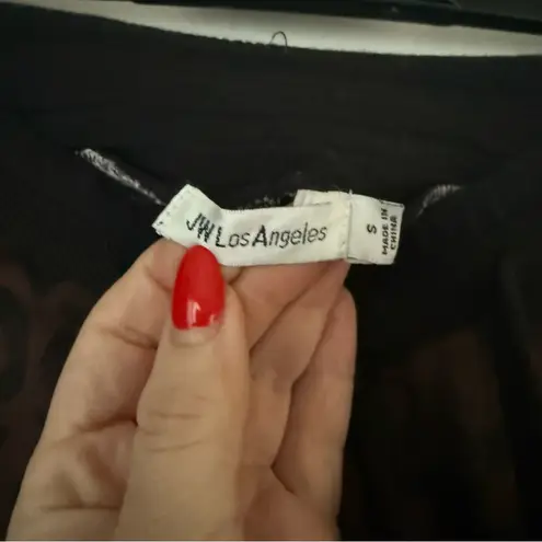 Johnny Was Bee Active Cheetah Print Zip Hoodie + Relaxed Tape Jogger Pants Set S